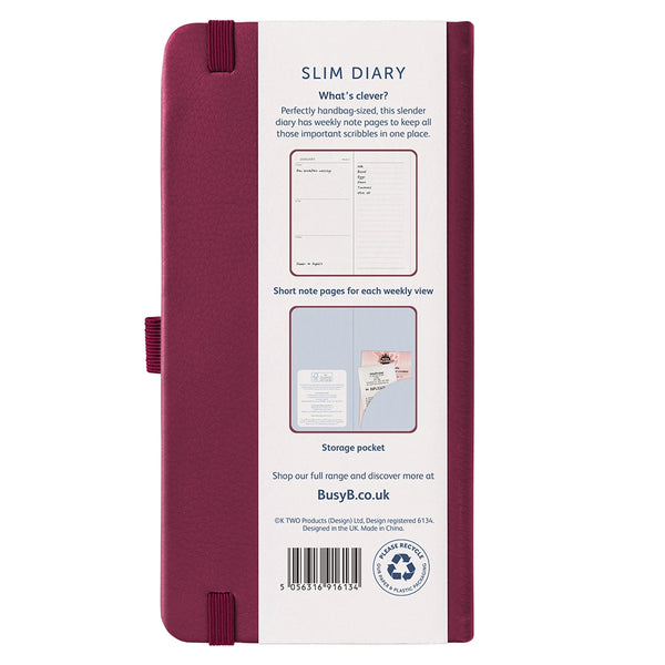 2026 Slim Weekly Pocket Diary