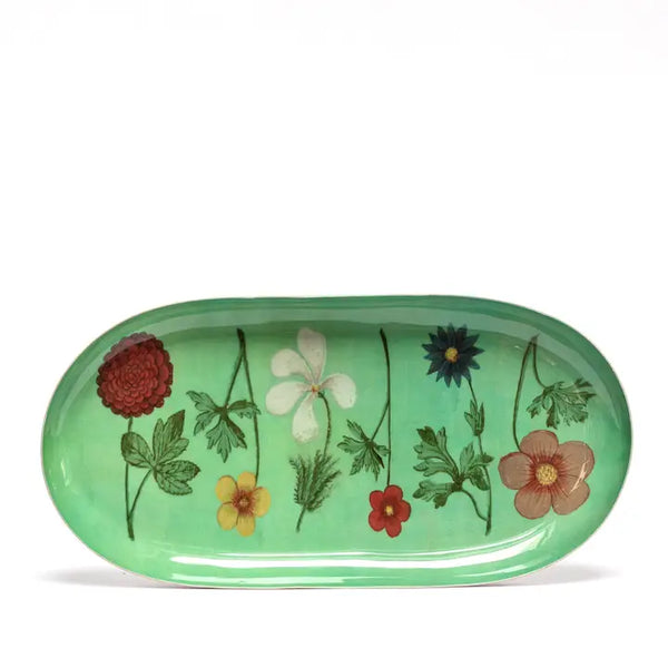 Festival of Flowers Enamel Tray by Roomytown