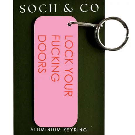 Lock Your F*cking Doors Keyring