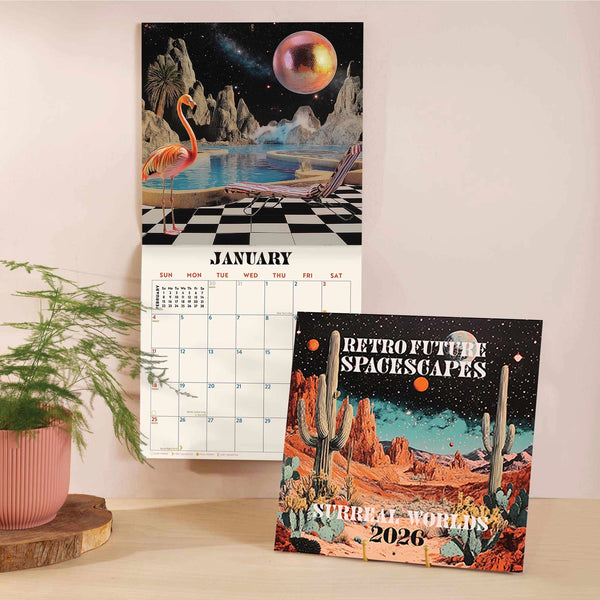 2026 Retro Future Spacescapes Calendar