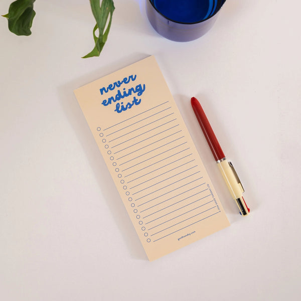 To Do List Pad - Yellow Never Ending