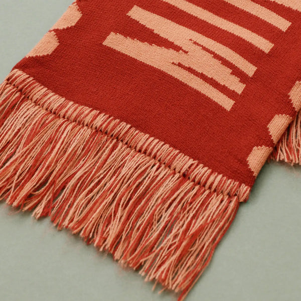 Mince Pie Appreciation Society Knitted Scarf