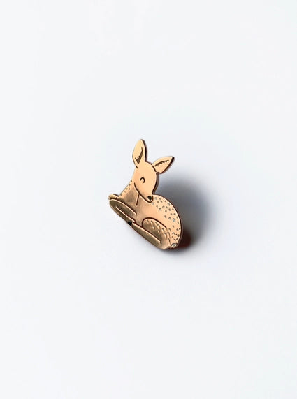 Fawn Enamel Pin Badge by Tom Hardwick