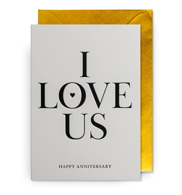 I Love Us Anniversary by Lagom
