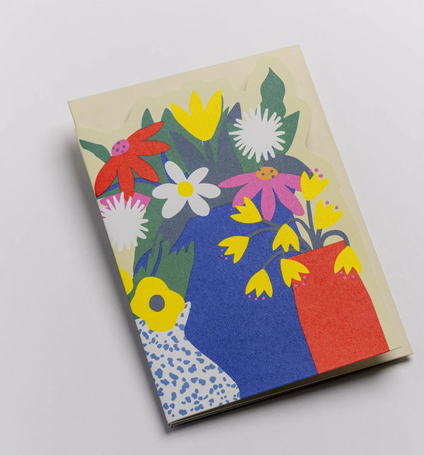 Floral Display Fold Out Concertina Card