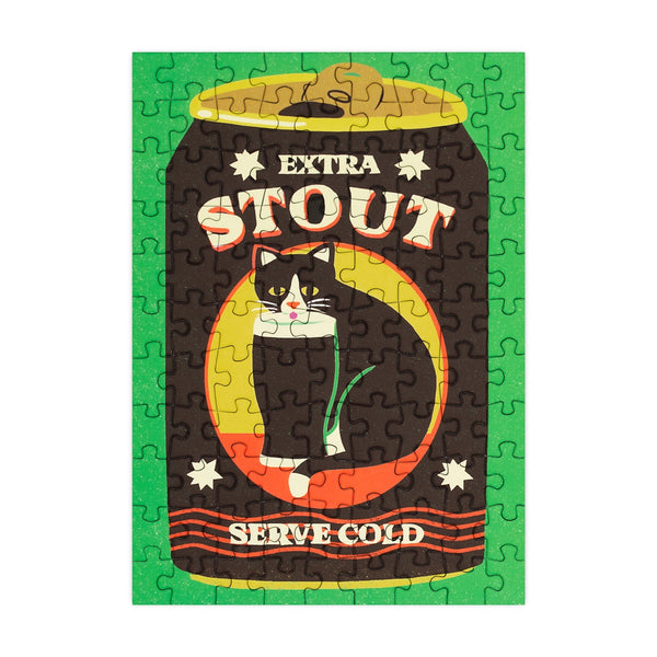 Extra Stout Cat 99 Piece Mini Jigsaw Puzzle