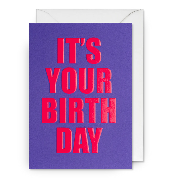 It's Your Birthday Bold Neon by Lagom