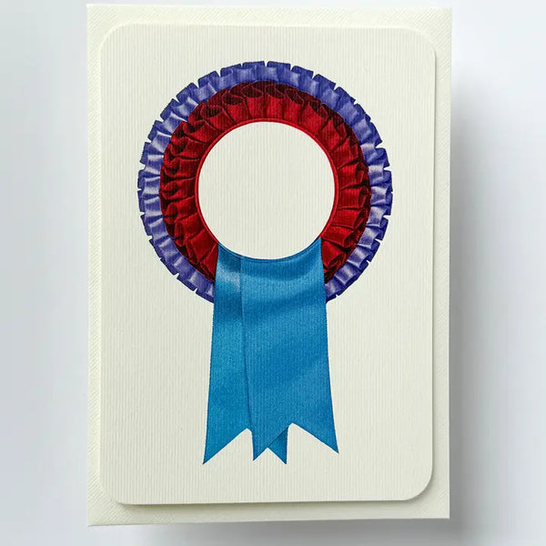 Red & Blue Rosette