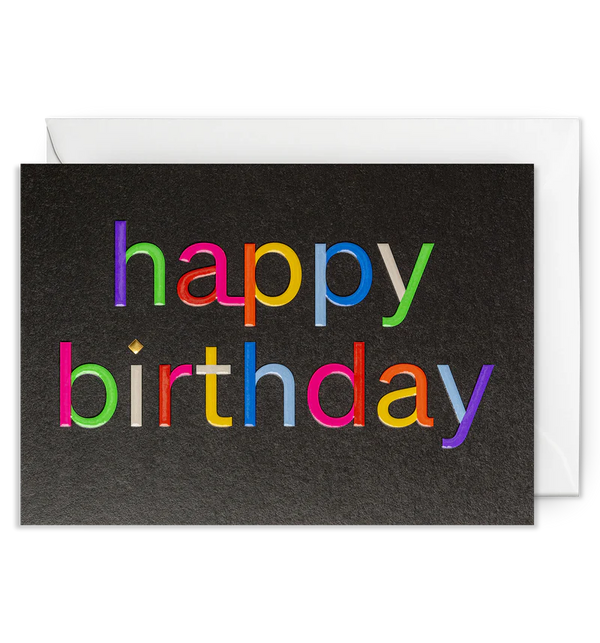 Rainbow Embossed Birthday by Lagom
