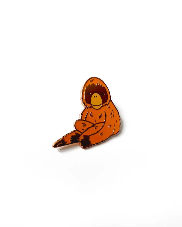 Orangutan Enamel Pin Badge by Tom Hardwick