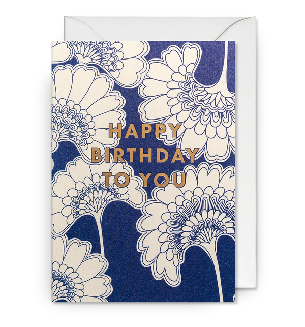 Japanese Floral Happy Birthday