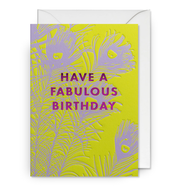 Peacock Feathers Fabulous Birthday