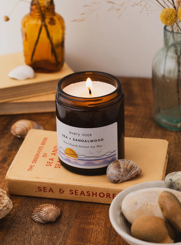 Sea + Sandalwood Soy Wax Candle