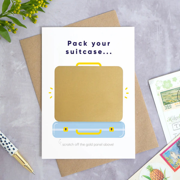 Pack Your Suitcase - Make Your Own Scratch Card