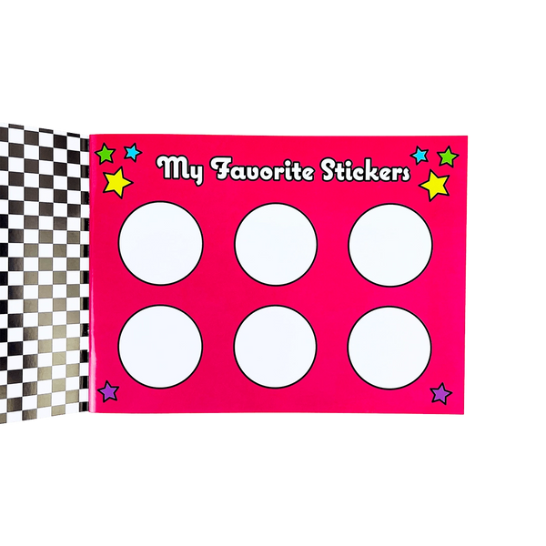 Retro Rainbow Sticker Collection Book