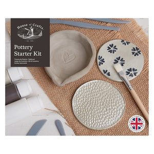 Handmade giftable pottery starter kit - craft and paint pottery 