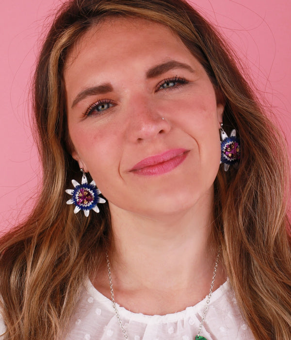 Passion Flower Earrings