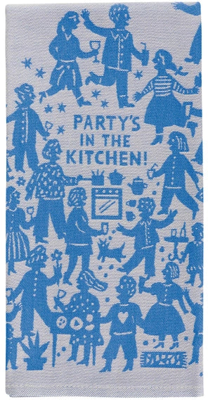 Party's In the Kitchen Tea Towel