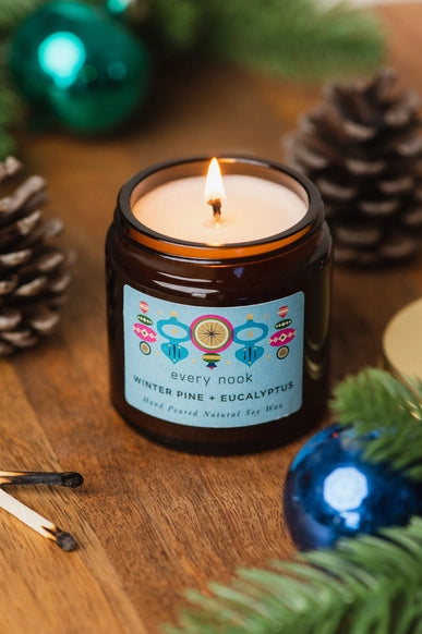 Winter Pine + Eucalyptus Soy Wax Candle