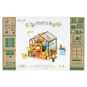 DIY miniature house kit - greenhouse garden box