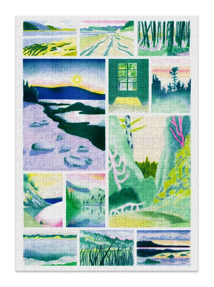 Illustrated landscape jigsaw 