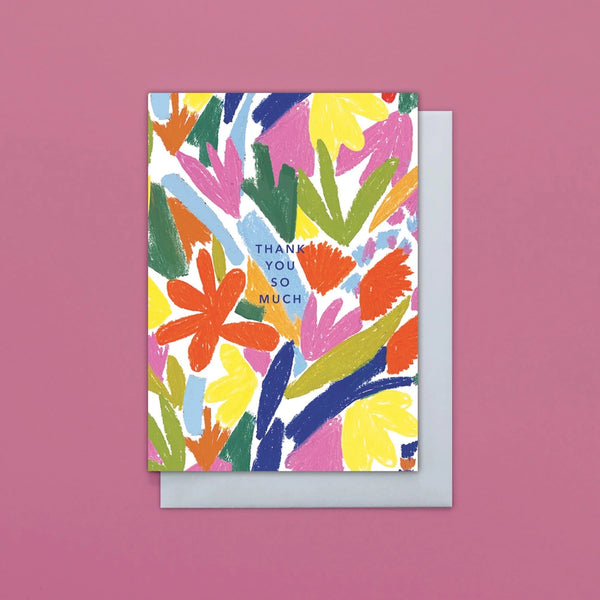 Thank You Abstract Floral (8 Pack)