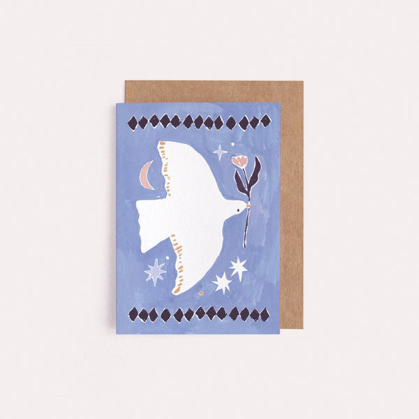 Blue Dove Mini Card
