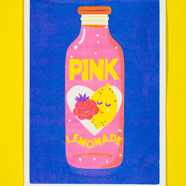 Pink Lemonade Riso Print