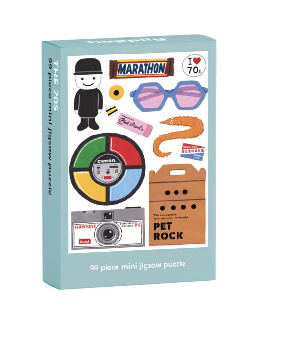 Retro '70s 99 Piece Mini Jigsaw Puzzle