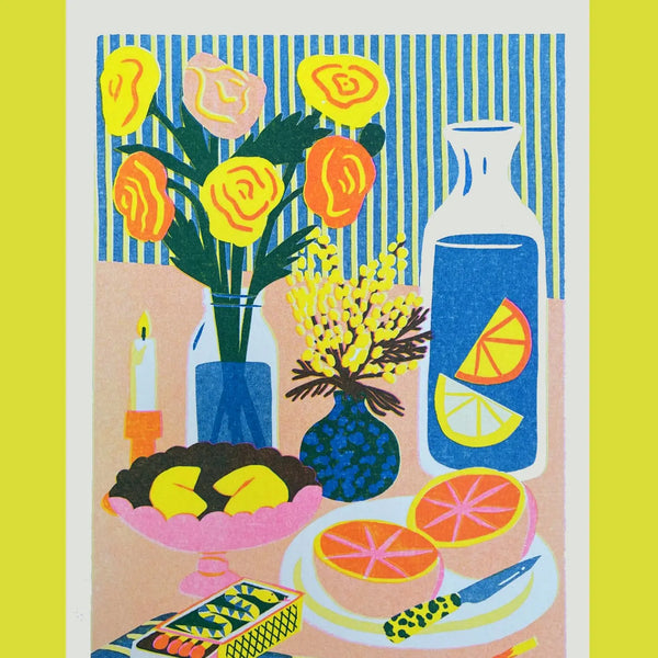 Still Life 1 Mini Riso Print