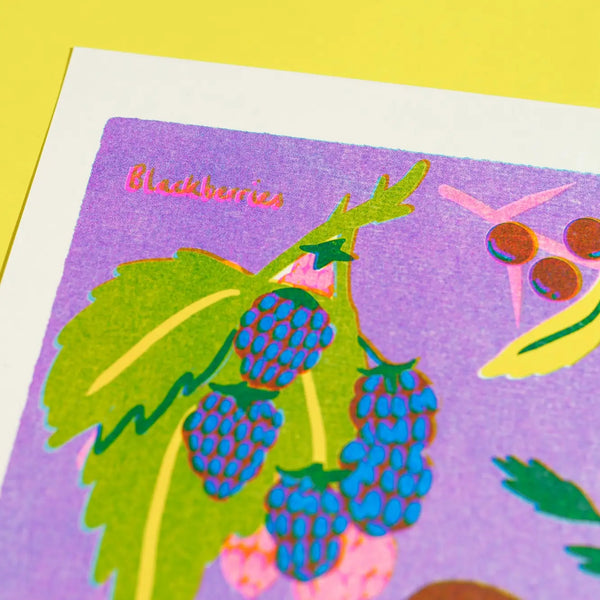 September Forage Riso Print