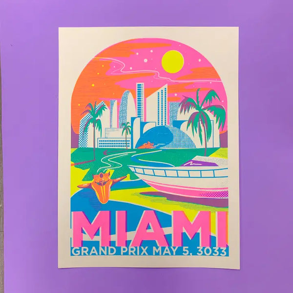 Miami Grand Prix Screenprint