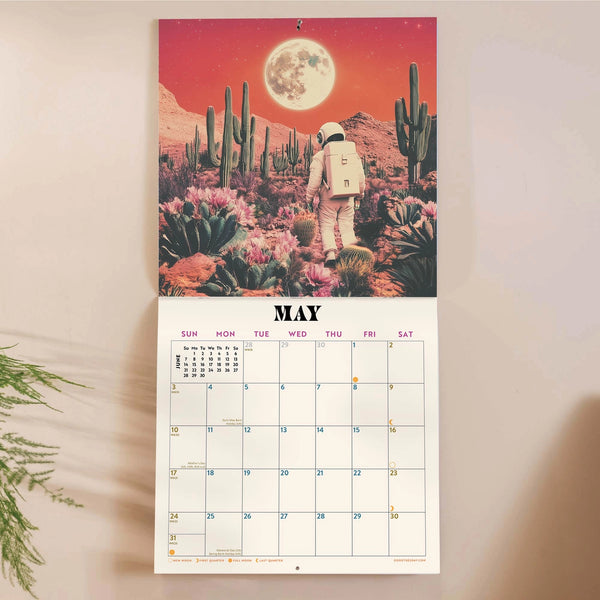 2026 Retro Future Spacescapes Calendar