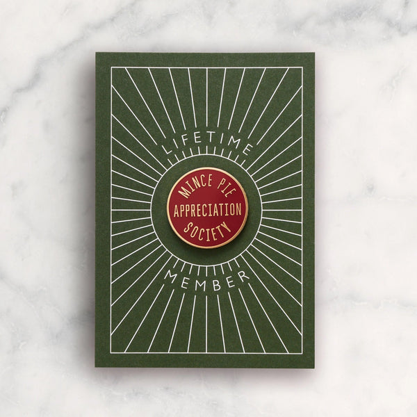 Mince Pie Appreciation Society Enamel Pin