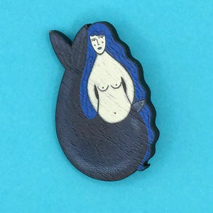 Mermaid Pin Brooch by Su Owen