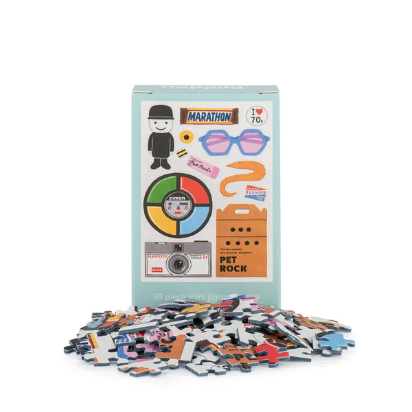 Retro '70s 99 Piece Mini Jigsaw Puzzle