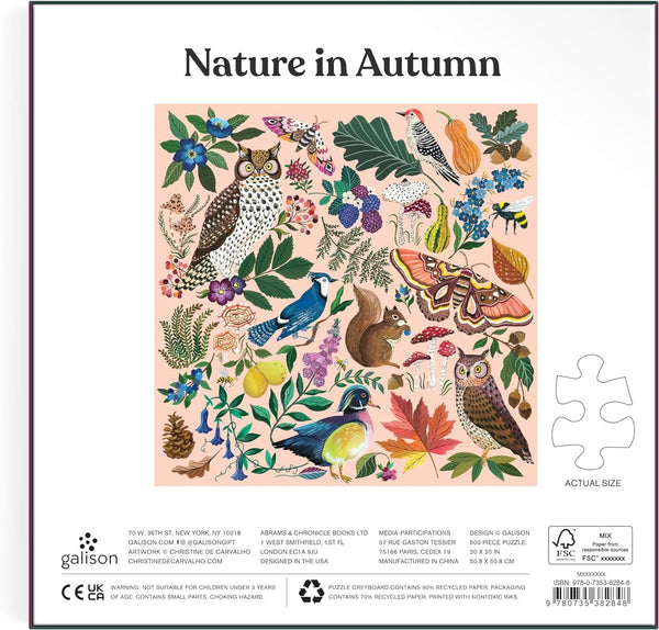 Nature in Autumn 500 Piece Jigsaw