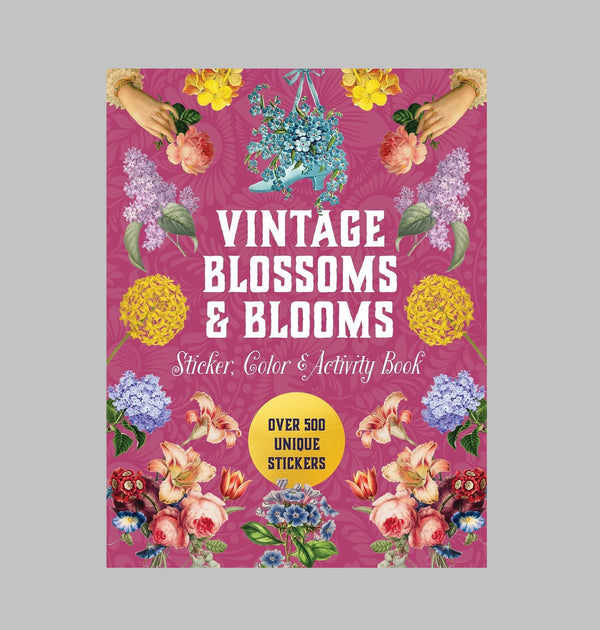 Vintage Blossoms and Blooms Sticker, Colour and Activity Book