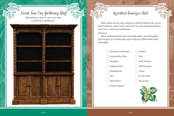 Apothecaries, Remedies and Rarities Sticker, Colour and Activity Book