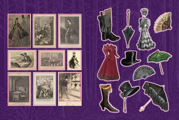 Coffins, Corsets and Curios Sticker, Colour and Activity Book
