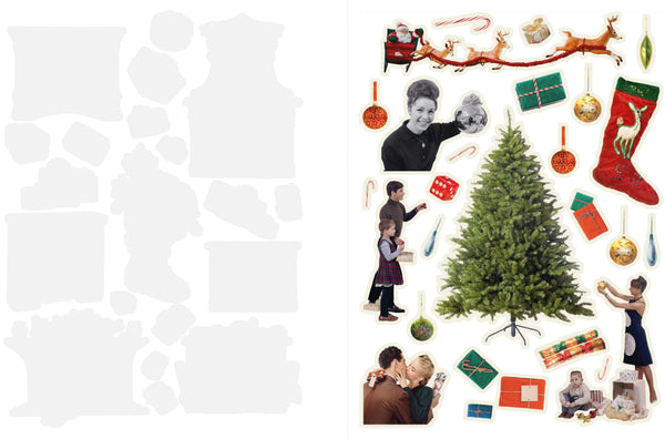 Christmas Collage Kit: Cut Up this Book