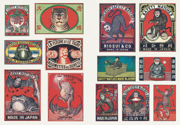 Vintage Matchboxes Sticker Book