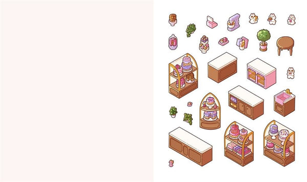 Cute 'n' Cozy Sticker Therapy: Cozy Town