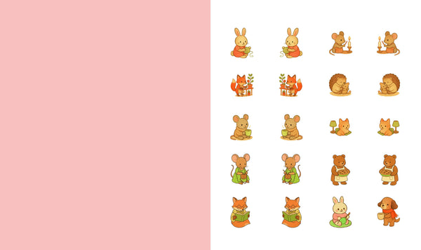 Cute 'n' Cozy Sticker Therapy: Homes