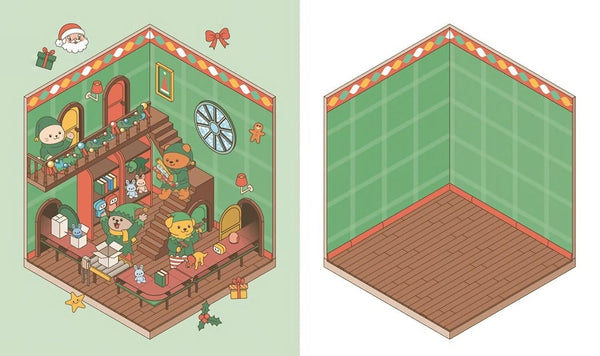 Cute 'n' Cozy Sticker Therapy: Christmas