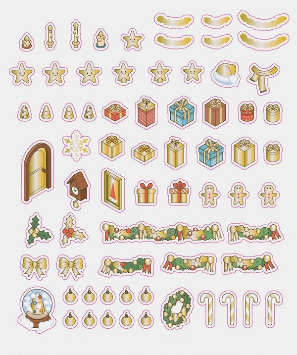Cute 'n' Cozy Sticker Therapy: Christmas