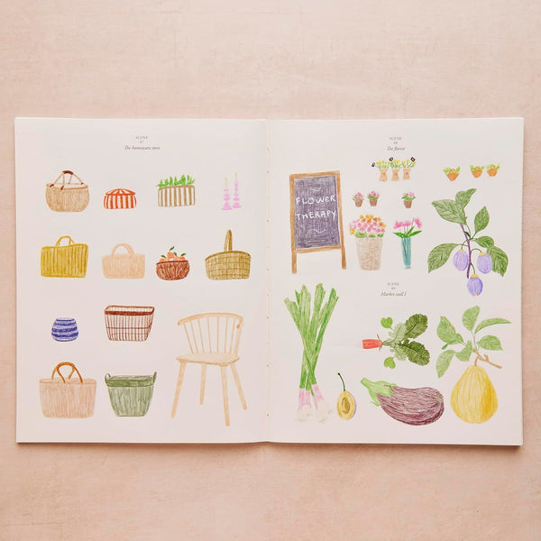 Market Days Colouring and Sticker Book