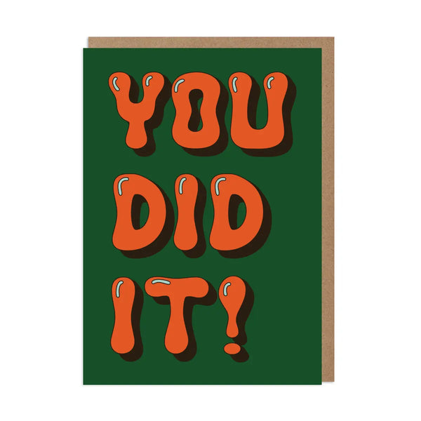 You Did It!