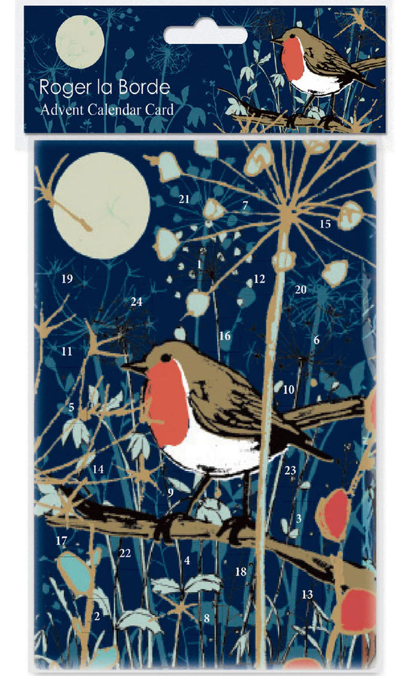 Winter's Tale Robin Advent Calendar Card