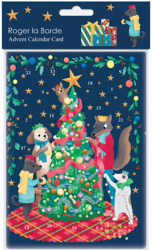 Bow Wow Wow Advent Calendar Card